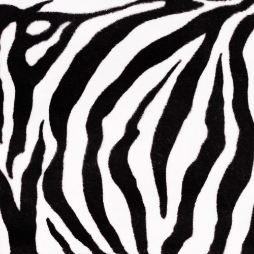 Stoff mit Tierfell-Imitat Zebra
